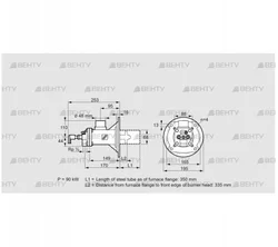 BIOA 65RB-350/335-(37)D (84022541) Газовая горелка Kromschroder