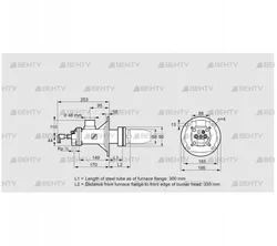 BICA 65HB-300/335-(34)D (84022040) Газовая горелка Kromschroder