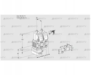 VCD1E25R/25R05FD-25NWR/2--3/PPPP (88100010) Регулятор давления Kromschroder