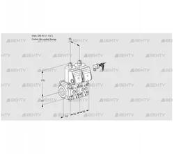 VCS2E40R/--05NNWR/PPPP/PPPP (88106913) Сдвоенный газовый клапан Kromschroder