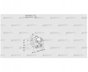 VFC3T40/40N05-25PPPP (88302515) Регулирующий клапан Kromschroder