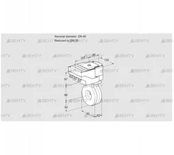 IBA40/25Z05/20-60W3E (88301035) Дроссельная заслонка Kromschroder