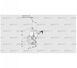 VAS115/-R/NK (88025771) Газовый клапан Kromschroder