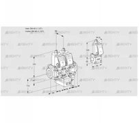 VCH2T40N/40N05NHAVQR/PPPP/PPBS (88100232) Клапан с регулятором расхода Kromschroder