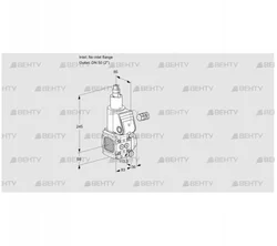 VAS3-/50R/LW (88018508) Газовый клапан Kromschroder