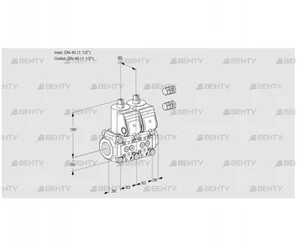 VCS3E40R/40R05NNQR3/PPPP/PPPP (88101113) Сдвоенный газовый клапан Kromschroder