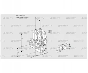 VCG2E50R/40R05NGEWR/4-PP/3-PP (88104639) Клапан с регулятором соотношения Kromschroder