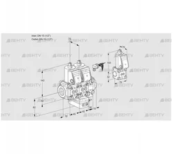 VCH1E15R/15R05NHEVWR/PPPP/PPBS (88103868) Клапан с регулятором расхода Kromschroder