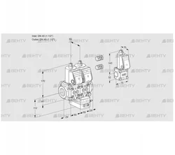 VCG2E40R/40R05NGEWR3/PPPP/PPBS (88106019) Клапан с регулятором соотношения Kromschroder