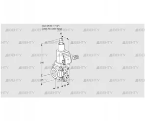 VAS240/-R/LPSR (88026721) Газовый клапан Kromschroder