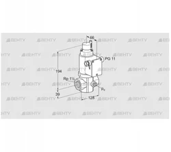 VG 40/32R02LT31D (85208120) Запорный газовый клапан Kromschroder