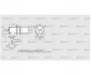 ZIC 200HB-550/585-(21)D (84199168) Газовая горелка Kromschroder