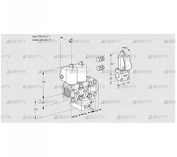 VCH2E25R/25R05FNHEVWL3/PPBS/PPPP (88103654) Клапан с регулятором расхода Kromschroder