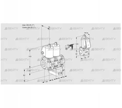 VCG1E25R/25R05NGEWL/PPZS/MMPP (88104325) Клапан с регулятором соотношения Kromschroder