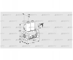 VCS780F05NNWLE/PPEP/PPPP (88206615) Сдвоенный газовый клапан Kromschroder