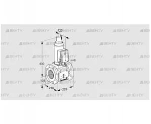 VAS8T100A05LQSRB/PP/MM (88203613) Газовый клапан Kromschroder