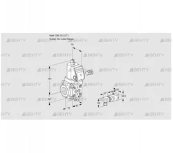 VAS115/-R/NWSR (88016179) Газовый клапан Kromschroder