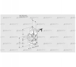 VAD120R/NW-100A (88002131) Газовый клапан с регулятором давления Kromschroder