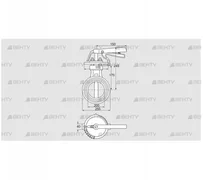 DKR 200Z03H350D (72701130) Дроссельная заслонка Kromschroder