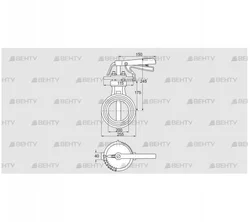 DKR 200Z03H350D (72701130) Дроссельная заслонка Kromschroder