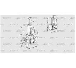 VAS8T100A05NQSRE/B-/PP (88205262) Газовый клапан Kromschroder