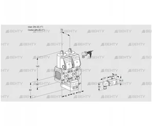 VCD1E25R/25R05FND-25WR/3-PP/PP3- (88105760) Регулятор давления Kromschroder