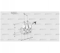 VCS2E25R/25R05NNKR/PPPP/PPPP (88102995) Сдвоенный газовый клапан Kromschroder