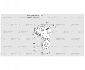 IBAF150/125Z05/20-30W3E (88302487) Дроссельная заслонка Kromschroder