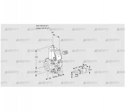 VAS250R/NW (88027658) Газовый клапан Kromschroder