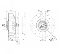 Центробежный вентилятор ebmpapst R2E250AV6215