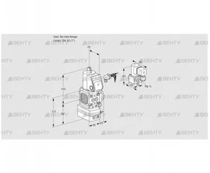 VAD1-/25R/NW-50A (88007557) Газовый клапан с регулятором давления Kromschroder