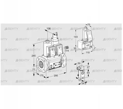 VCS665F05NLWR3E/PP3P/PPZ- (88203686) Сдвоенный газовый клапан Kromschroder