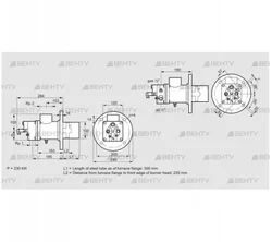 BIO 100HML-300/235-(79)E (84012139) Газовая горелка Kromschroder