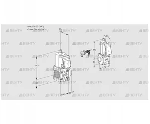 VAS1E20R/20R05FNWR/PP/BS (88103632) Газовый клапан Kromschroder