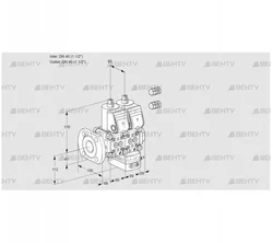 VCH2E40F/40R05NHEWR3/PPPP/PPPP (88101581) Клапан с регулятором расхода Kromschroder