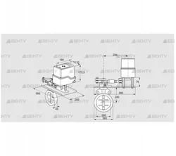 IDR300Z03A650GAW/50-15W15E (88303114) Дроссельная заслонка Kromschroder