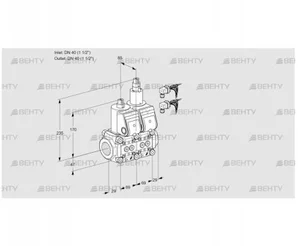 VCS2E40R/40R05NLWR6/PPPP/PPPP (88105510) Сдвоенный газовый клапан Kromschroder