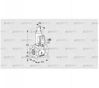 VAS780F05LKSR3B/PP/PP (88204150) Газовый клапан Kromschroder