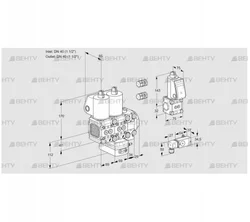 VCG2E40R/40R05FNGEVWL3/ZSPP/2--3 (88100704) Клапан с регулятором соотношения Kromschroder