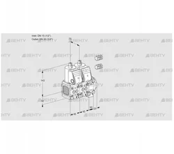 VCS1E15R/20R05FNNVWR3/PPPP/PPPP (88101751) Сдвоенный газовый клапан Kromschroder