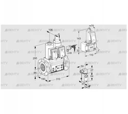 VCS780F05NLWRE/P2PP/PPZ- (88204618) Сдвоенный газовый клапан Kromschroder