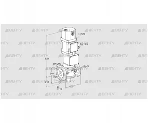 VK 200F10W6HXA43V (85315707) Газовый клапан с приводом Kromschroder