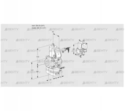 VAG120/15R/NWBE (88011290) Газовый клапан с регулятором соотношения Kromschroder