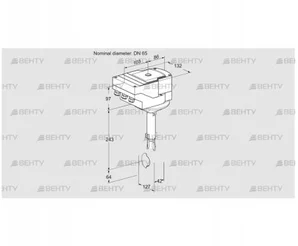 IBH65Z01A/20-60W3TR10 (88302388) Дроссельная заслонка Kromschroder