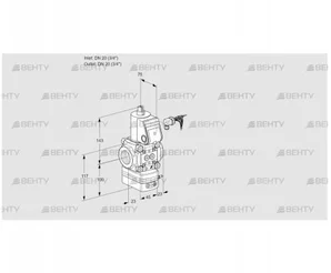 VAV120R/NWAK (88018917) Газовый клапан с регулятором соотношения Kromschroder