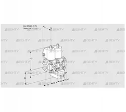 VCG1E20R/15R05NGEWL/PPPP/PPPP (88105058) Клапан с регулятором соотношения Kromschroder