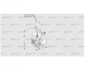 VAS2-/40F/NQSR (88033057) Газовый клапан Kromschroder