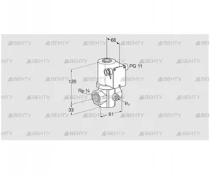 VG 20R02NQ31D (85206220) Запорный газовый клапан Kromschroder