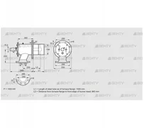 ZIO 200RB-1000/985-(20)D (84199279) Газовая горелка Kromschroder