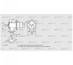 ZIO 200RB-1000/985-(20)D (84199279) Газовая горелка Kromschroder